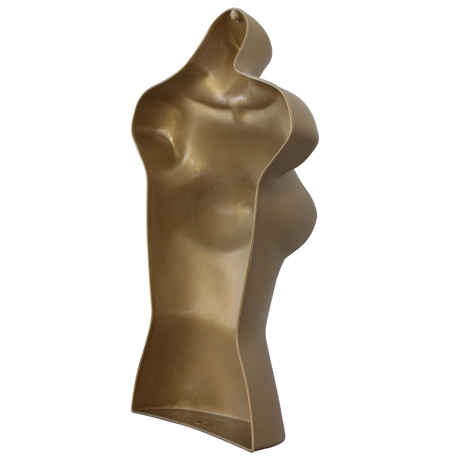 3/4 Hanging FreeStanding Mannequin Female Plastic Body Form Gold With