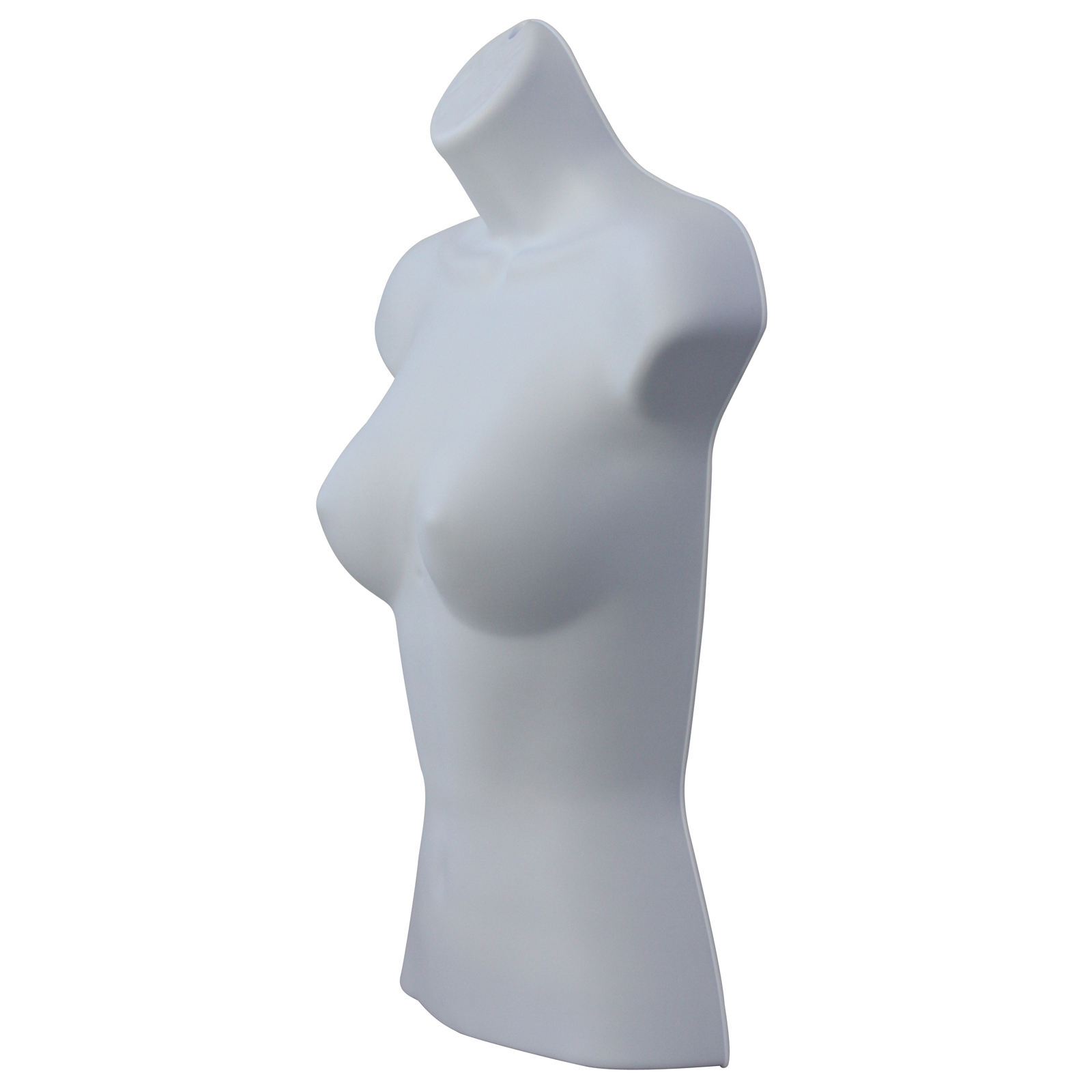3/4 Hanging FreeStanding Mannequin Female Plastic Body Form White With
